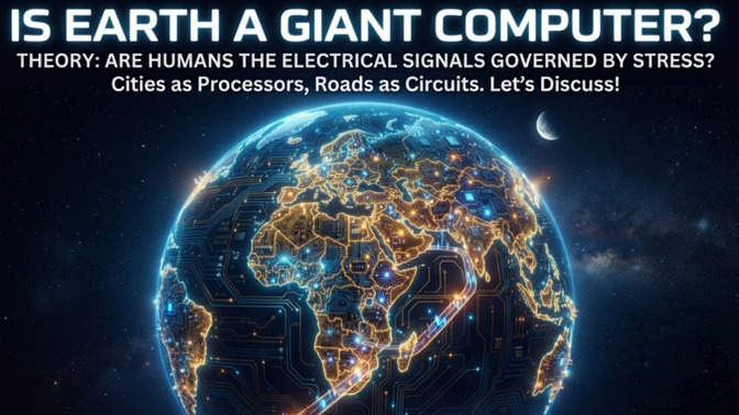 Is the Earth a giant motherboard, with cities as CPUs and roads as circuits?