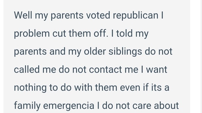 Why is looney left such fanatics to even destroy family?