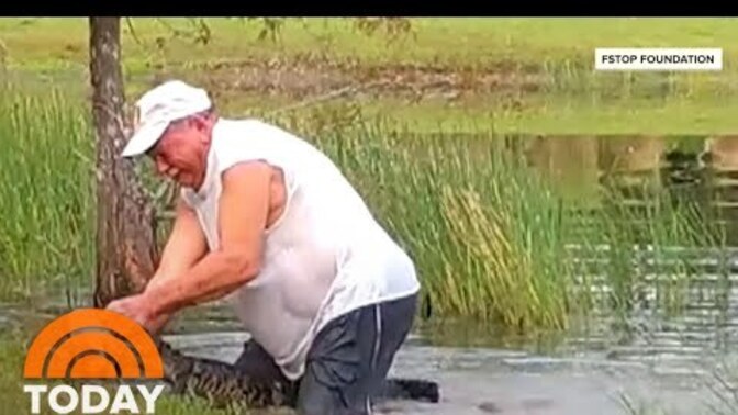 Are YOU heroic enough to save YOUR puppy from an alligator?
