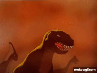 When a kid asks you why the dinosaurs died off what do YOU tell them?