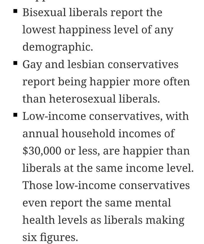 richer liberals are not happy