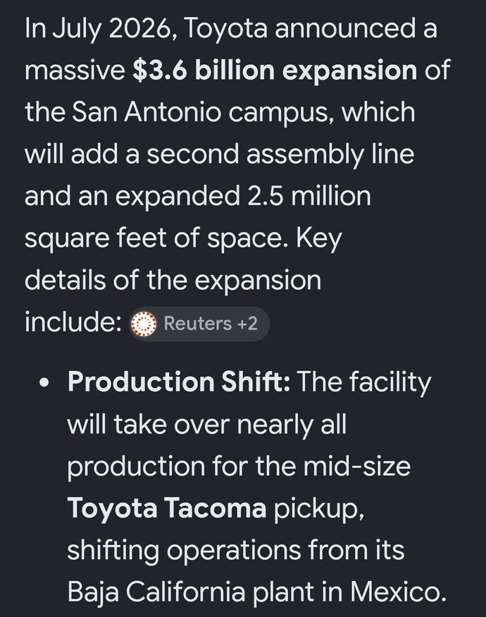 How did Trump do Toyatos expanding its Texas industry miracle?