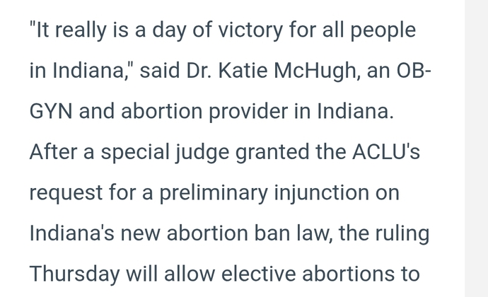 they give abortion provide but "take" a human life