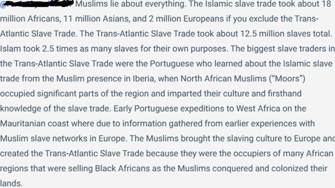 Which of the following views on the Atlantic slave trade is closest to yours?