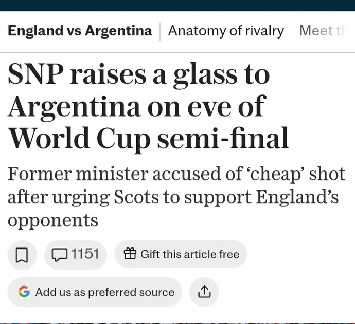 Should the other British countries support England in the World Cup?