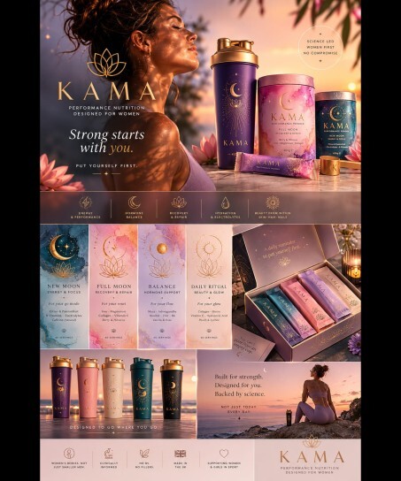 Does this brand design look appealing as a wellness supplement line?