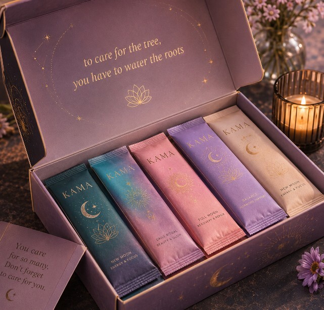 Does this brand design look appealing as a wellness supplement line?
