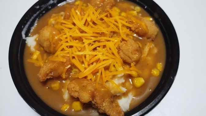 Rate my homemade KFC Famous Bowl?