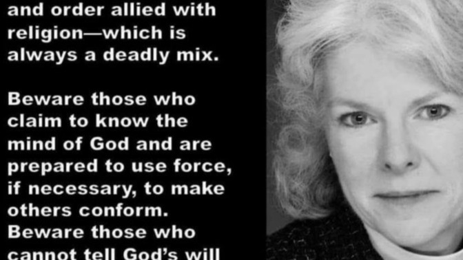 Doesn't Barbara Taylor make an excellent point?