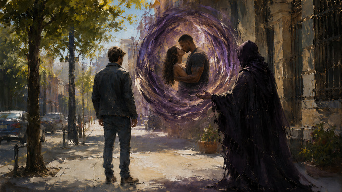 A time traveller shows you your partner kissing someone else in the future. They tell you its avoidable, but dont tell you how. Whats your move?