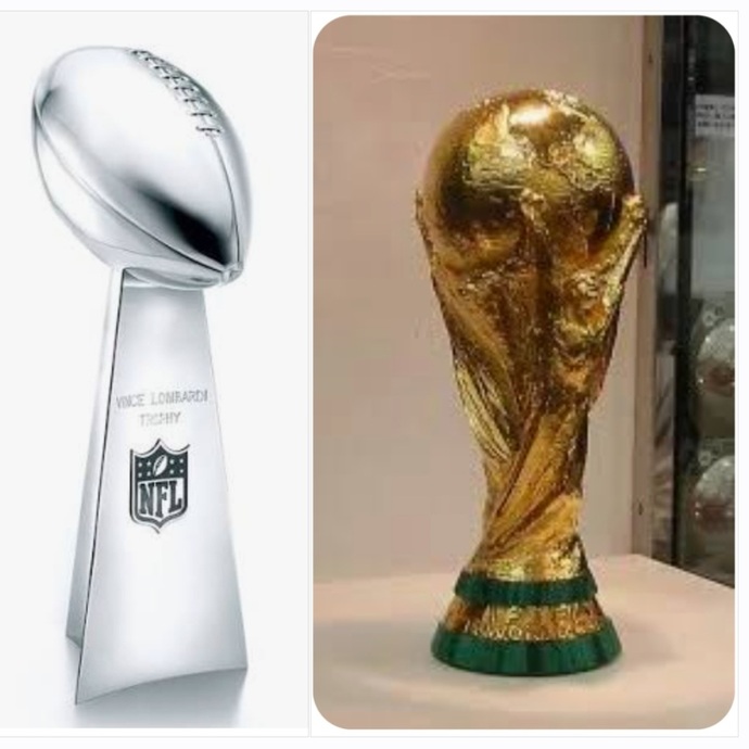 Should We Have An Actual Bowl And A Cup, Instead Of The Current World Super Bowl Trophy, And The World Cup Trophy?