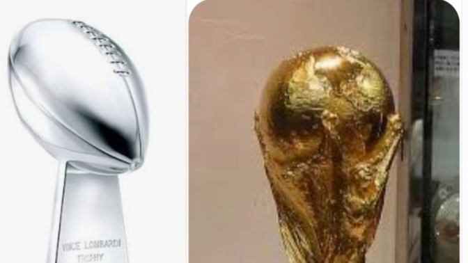 Should We Have An Actual Bowl And A Cup, Instead Of The Current World Super Bowl Trophy, And The World Cup Trophy?