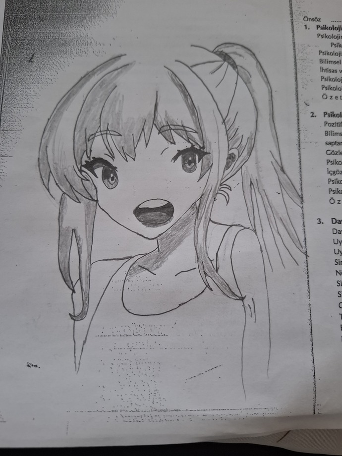 How did u find my anime girl drawing?