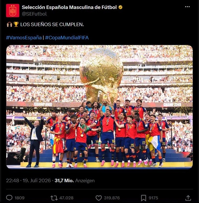 Why does Trump allow his ego to keep embarrassing the US... even trying to steal the spotlight from Spain at the WC?