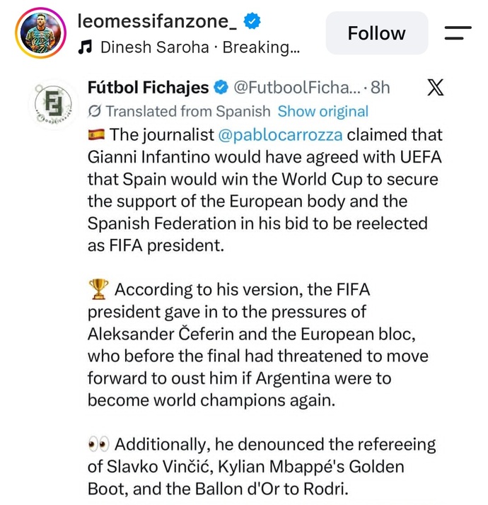 Did Argentina really get help, or were they IN FACT the victims of a smear campaign?