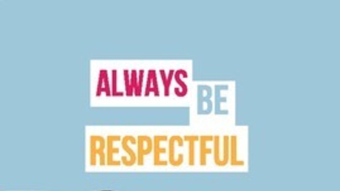 "No matter how different your beliefs may be, you should still always be respectful." Thoughts on this quote?
