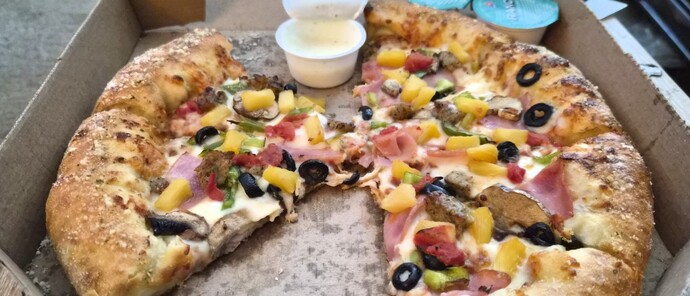 What is your odd pizza combination toppings you get from your favorite pizza place?