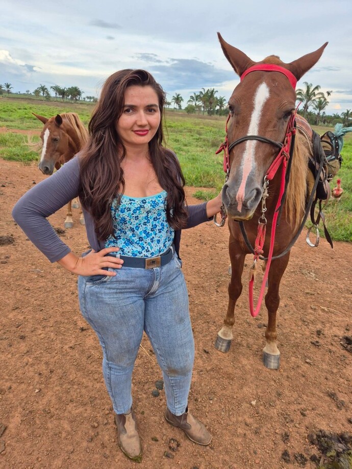 This is my horse Toffee—anyone else here into horses?