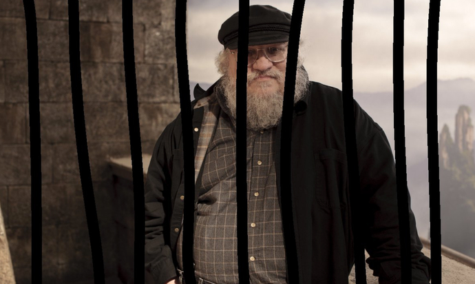 Should George R. R. Martin be locked in a prison cell until he finishes Game of Thrones?