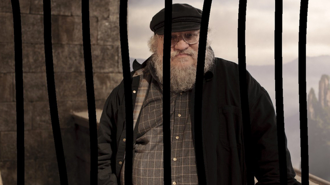 Should George R. R. Martin be locked in a prison cell until he finishes Game of Thrones?