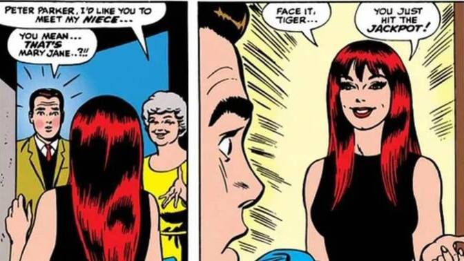 Girls, would you ever answer the door to your man saying 'face it tiger, you just hit the jackpot' like Mary Jane here?