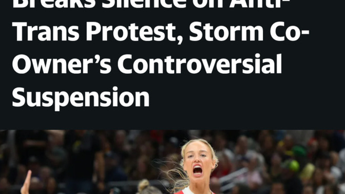 Girls, do you think that the trans athlete controversy in the WNBA will ever be resolved?