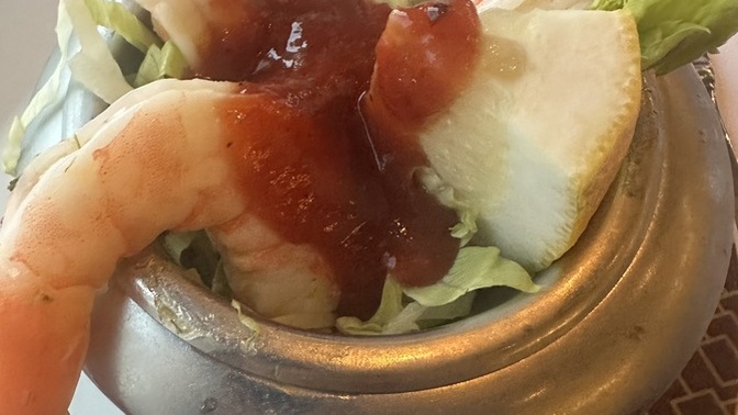 Does my meal at Cagney’s steakhouse look appetizing enough?
