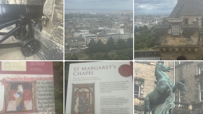 How do my photos of Edinburgh and Edinburgh Castle look?