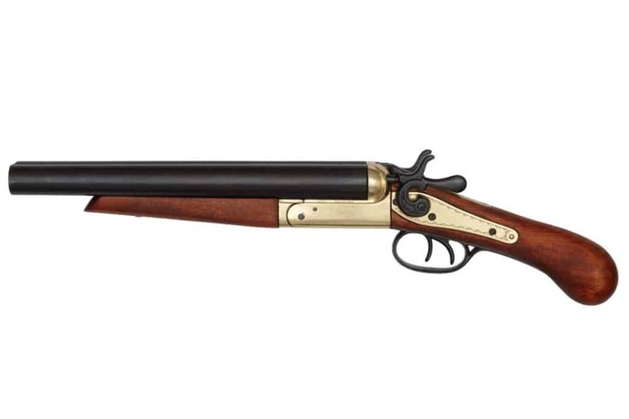 Why are sawed-off double-barreled shotguns called super shotguns in games?