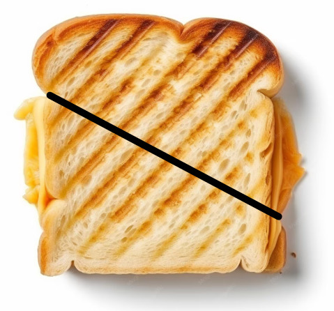 Does your sandwich cutting match your political beliefs?