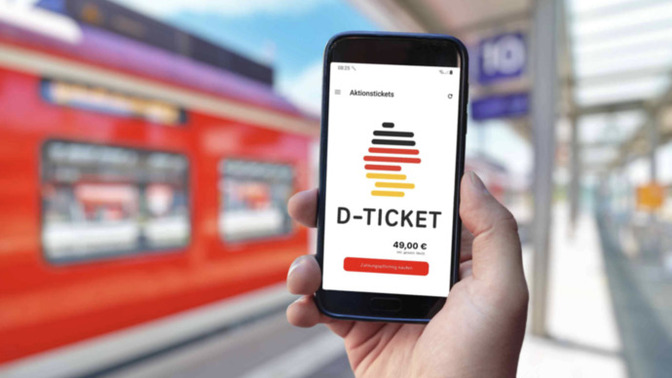 Have you ever used public transportation for reading books and enjoying the views in Germany?