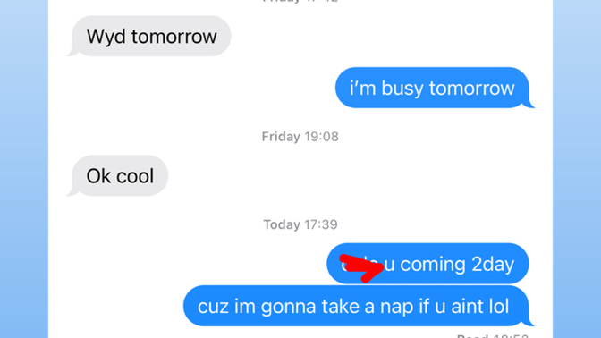Guys if a man cancels on you like this (see image below) does that mean he is gay?