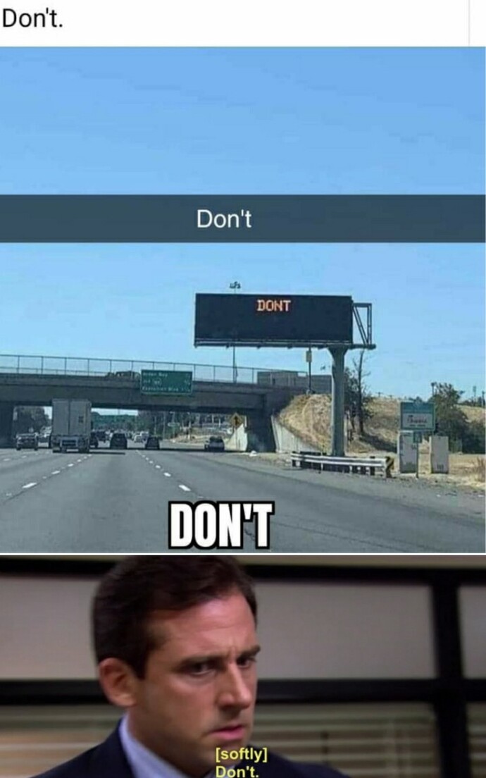 Don't.