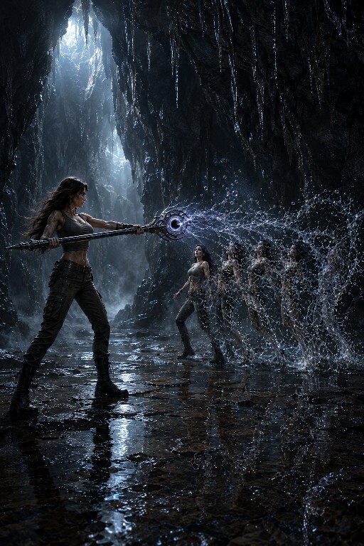 How good is this first AI art of Kristen vs her evil clones?