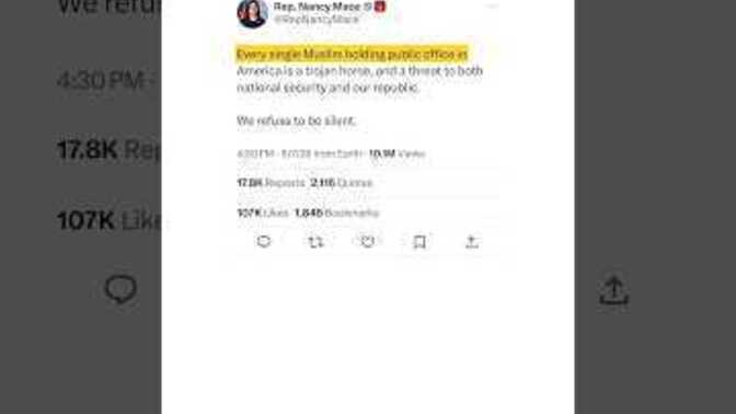 Why role does Rep. Nancy Mace's (R) hateful, anti-Muslim rhetoric play in the US?