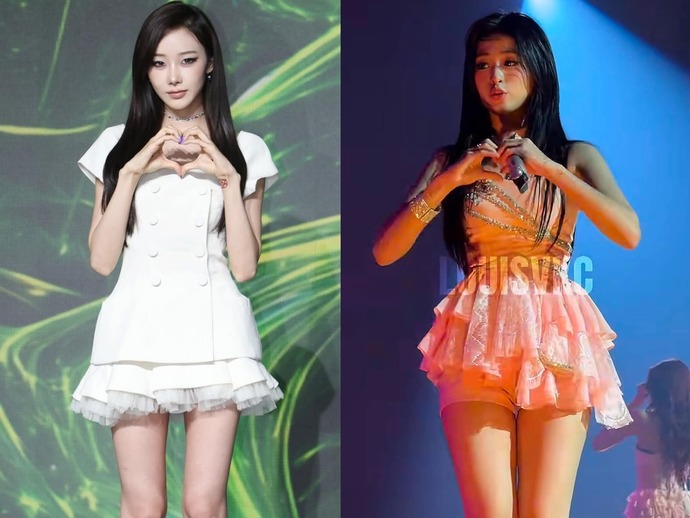 Who actually has thicker thighs in this comparison?