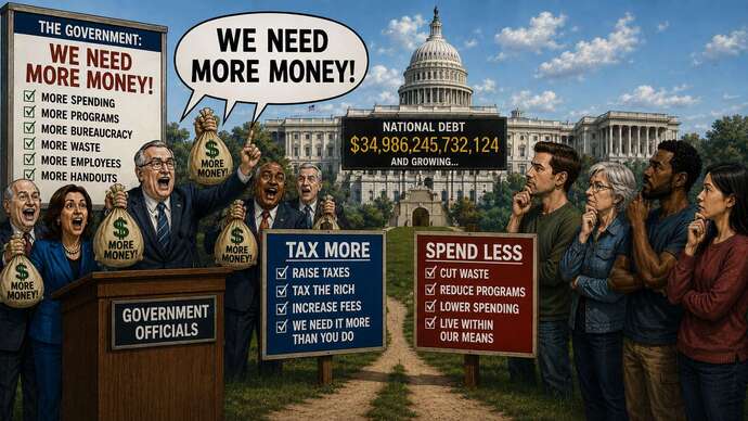 Why is it that no matter how much tax they take, government always wants to raise taxes even more. Should they be raising taxes or cutting expenses?