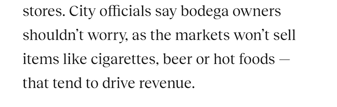 The hot food tax is the reason?