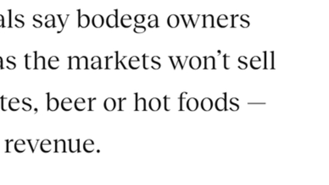 The hot food tax is the reason?