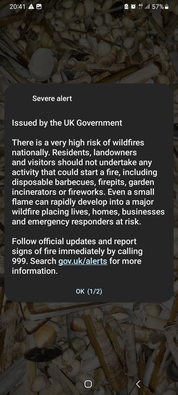 Britons, did you receive your government warning on Friday?