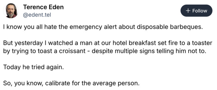 Britons, did you receive your government warning on Friday?
