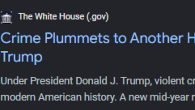 Is it coincidence that the biggest drops in murder and violent crime in history happened immediately after President Trump secured the border in 2025?