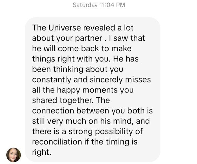 A psychic DMād me on TikTokācould there be any truth to this?