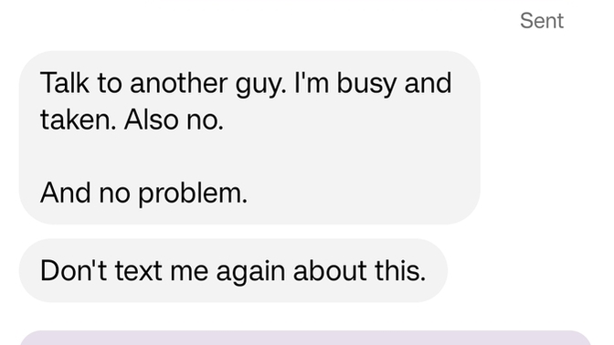 He rejected me hard after I shot my shot—how do I clap back now?