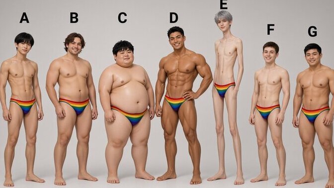 Which Male Body looks Most Attractive to You?