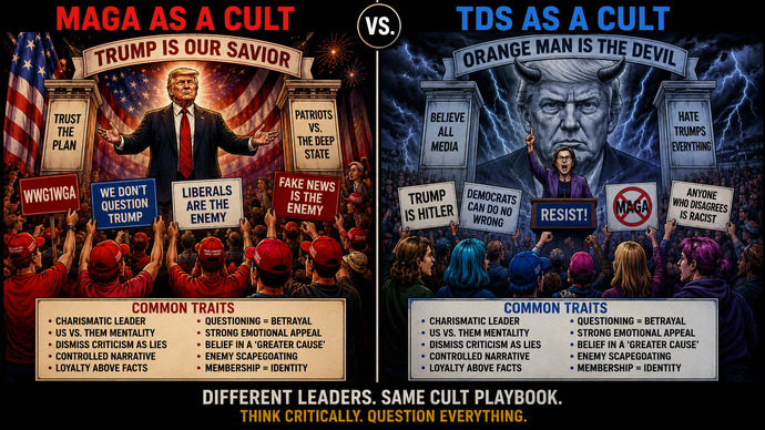 Which is more of a Cult? MAGA or TDS?