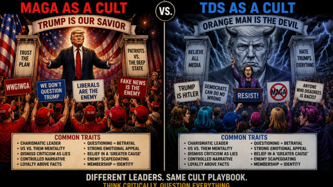 Which is more of a "Cult"? MAGA or TDS?