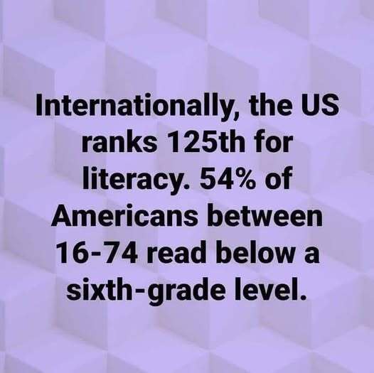 New report that says US workers who are functionally illiterate now earn roughly the same amount per hr. as the avg. British worker. Your thoughts?