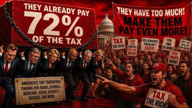 The top 10% of income earners already pay almost 3/4 of all the income taxes. Does any rational person consider that to be less than a "fair share"?