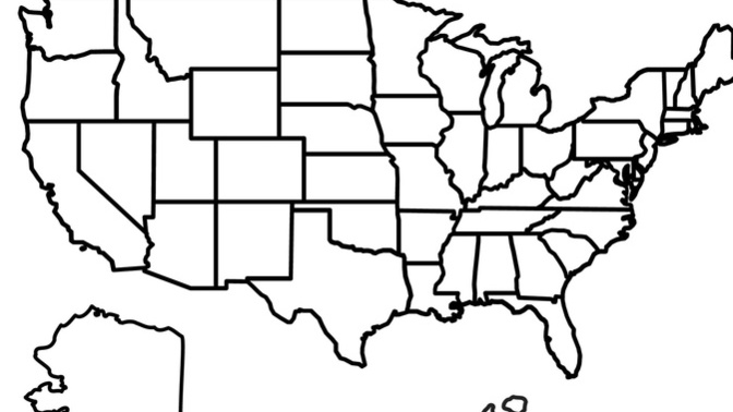 Can you explain this ordered partial list of US states?